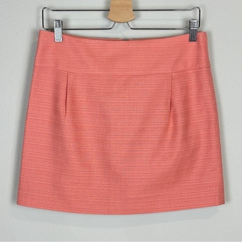 J. Crew Factory Textured Mini Skirt Peach 4